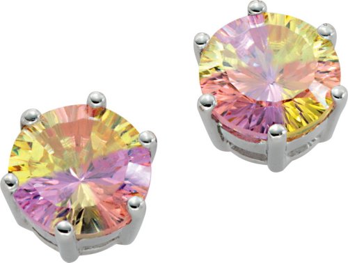 Orphelia Damen-Ohrstecker Rainbow Collection 925 Sterlingsilber Multicolor Zirkonia CC-34 von Orphelia