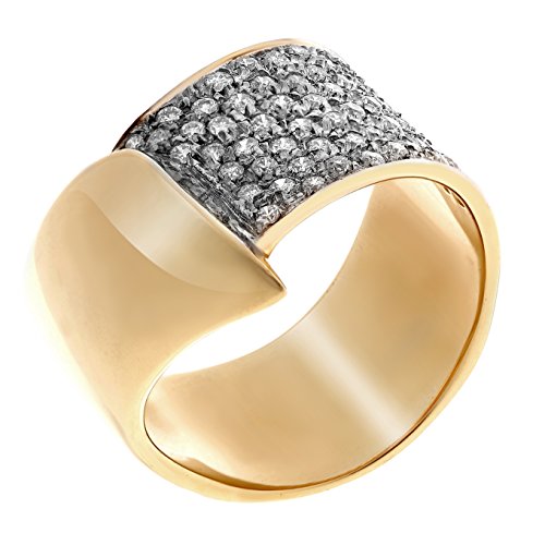 Orphelia Damen-Ring 750 Gelbgold Diamant (0.52 ct) weiß Rundschliff Gr. 55 (17.5) - RD-3283/55 von Orphelia