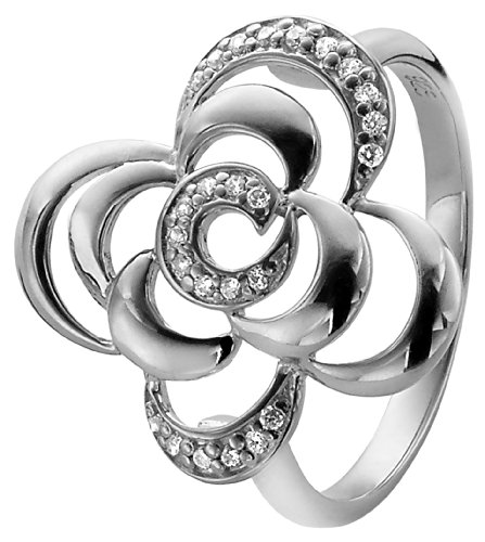Orphelia Damen-Ring 925 Silber rhodiniert Zirkonia weiß Rundschliff Gr. 54 (17.2) - ZR-3939/54 von Orphelia