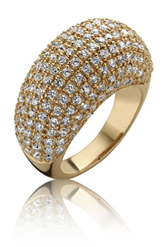 Orphelia Damen-Ring 925 Sterling Silber Zirkonia Rose Gold Plated wei Gr. 58 (18.5) R-13552/58 von Orphelia