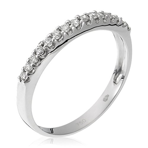 Orphelia Damen-Ring Gold & Diamond Collection 750 Weißgold rhodiniert Diamant (0.20 ct) weiß Rundschliff Gr. 56 (17.8) - RD-3367/56 von Orphelia