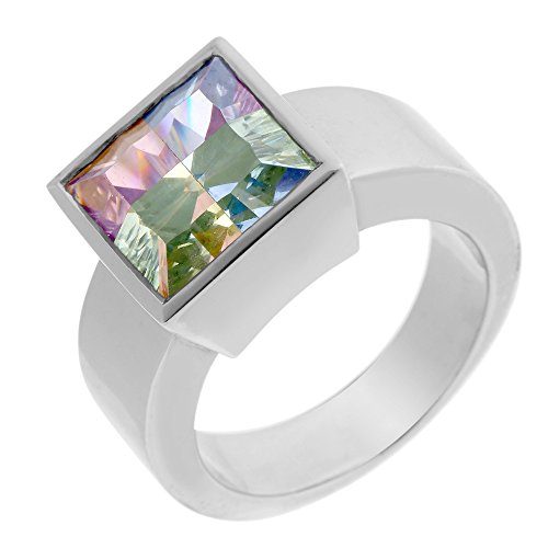 Orphelia Damen-Ring 925 Sterlingsilber Multicolor Zirkonia Gr. 56 (17.7) CC-17/56 von Orphelia