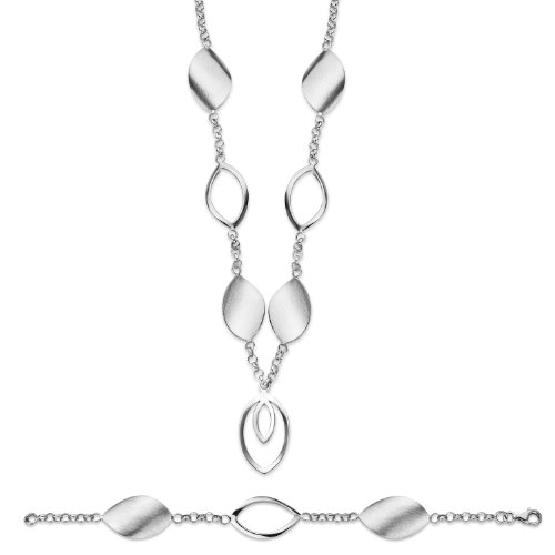 Orphelia Damen-Schmuckset Pure Collection 925 Sterlingsilber Kette 43 cm Armband 19 cm SET-020 von Orphelia