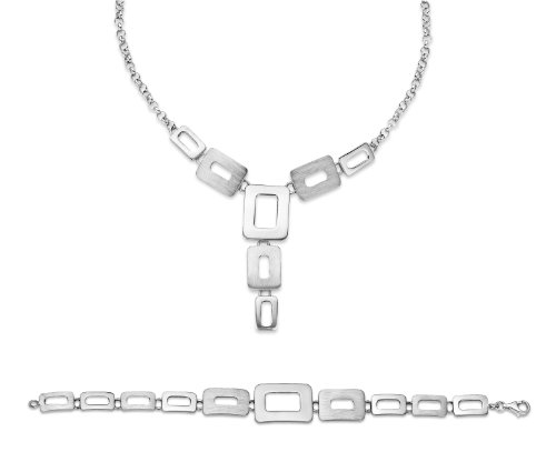 Orphelia Damen-Schmuckset Pure Collection 925 Sterlingsilber Kette 43 cm Armband 19 cm SET-023 von Orphelia