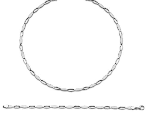 Orphelia Damen-Schmuckset Pure Collection 925 Sterlingsilber Kette 43 cm Armband 19 cm SET-035 von Orphelia