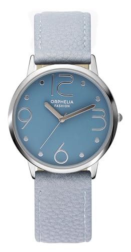 Orphelia Fashion Damen Analog Uhr Oblivious mit Leder Armband, Blau von Orphelia