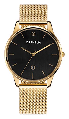 Orphelia Herren Analog Uhr Portobello mit Edelstahl Armband, Gold von Orphelia