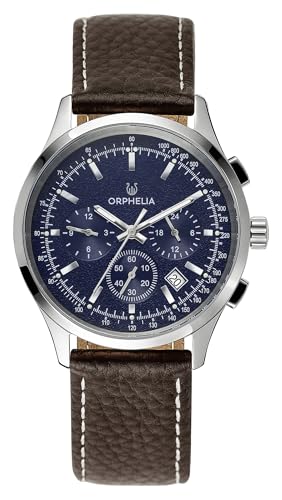 Orphelia Herren-Armbanduhr 24h Dual Time Quarz Leder von Orphelia