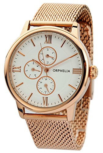 Orphelia Herren-Armbanduhr Executive Analog Quarz Edelstahl-122-9707-17 von Orphelia