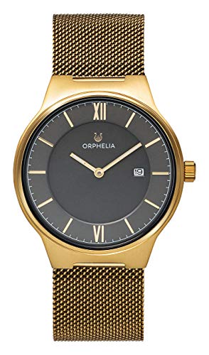 Orphelia Herren-Armbanduhr Analog Quarz mit Mesh Edelstahl Armband von Orphelia