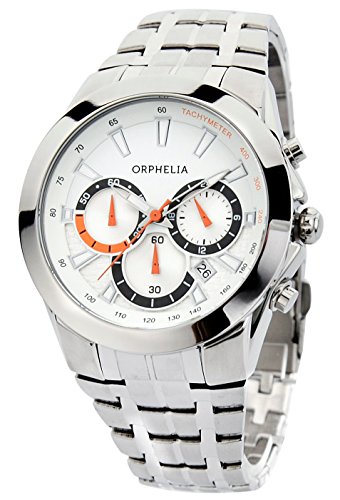 Orphelia Herren-Armbanduhr Drive Chronograph Quarz Edelstahl von Orphelia