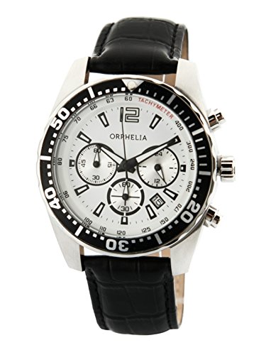 Orphelia Herren-Armbanduhr Intense Chronograph Quarz Leder von Orphelia