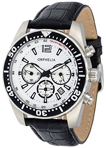 Orphelia Herren-Armbanduhr Intense Chronograph Quarz Leder von Orphelia