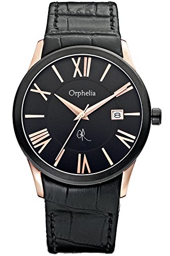 Orphelia Herren-Armbanduhr Mystery Analog Quarz Leder OR32671044 von Orphelia