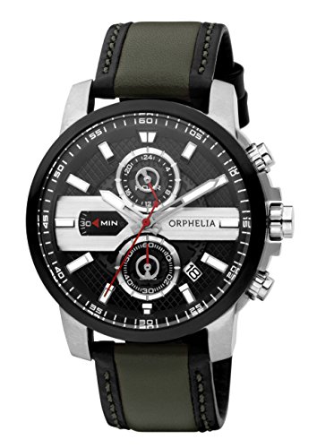 Orphelia Herren-Armbanduhr X-Plane Analog Quarz Leder 81600 von Orphelia