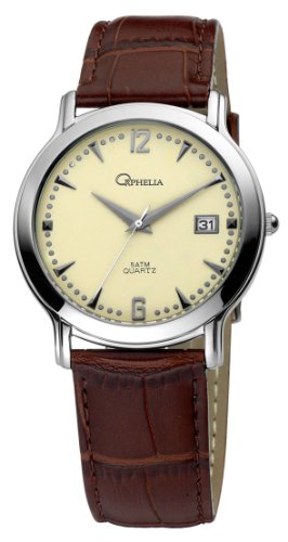 Orphelia Herren-Armbanduhr XL Analog Leder 132-6614-23 von Orphelia