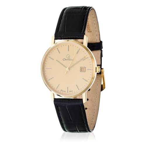 Orphelia Herren-Armbanduhr XL Analog Quarz Leder MON-7065 von Orphelia