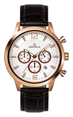 Orphelia HerrenArmbanduhr Chronograph Quarz Leder OR81804 von Orphelia