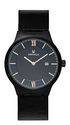 Orphelia Herren-Armbanduhr Analog Quarz mit Leder Armband von Orphelia