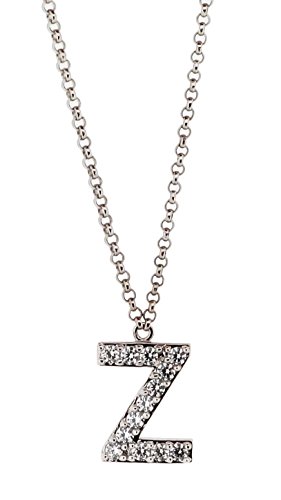 Orphelia Unisex-Kette mit Anhänger Alphabet 925 Silber rhodiniert Zirkonia weiß Brillantschliff 44 cm - ZK-Alpha/Z von Orphelia