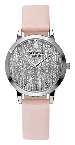 Orphelia Fashion Damen Analog Uhr Sparkle Chic mit Leder Armband OF711909 von Orphelia