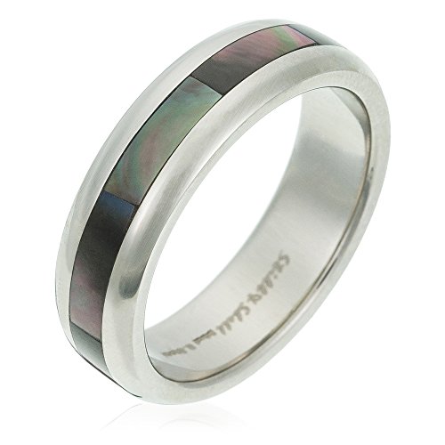 Orphelia Unisex Stainless Steel Ring Carbon Plated Gr.51 RSG-043/51 von Orphelia