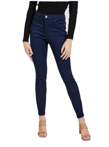 ORSAY Dunkelblau Damen Hose Slim Fit Hosen für Damen | Stilvolle Damenhosen | Bequemer Modetrends | Vielseitige Kollektion | Business Casual | Moderne Schnitte 36 von ORSAY