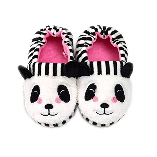 MASOCIO Hausschuhe Kinder Mädchen Schuhe Kinderhausschuhe Haus Pantoffeln rutschfest Panda Größe 24 25 von MASOCIO