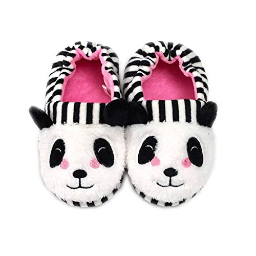MASOCIO Hausschuhe Kinder Mädchen Schuhe Kinderhausschuhe Haus Pantoffeln rutschfest Panda Größe 30 31 von MASOCIO