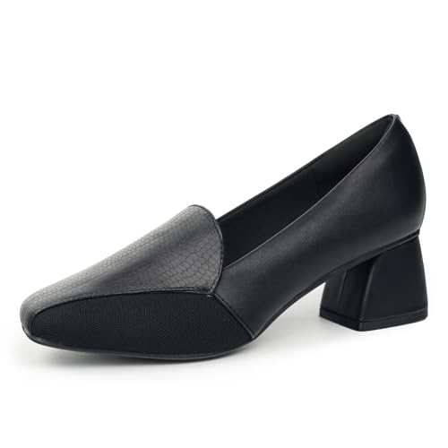 Ortho+rest Damen Bunion Hallux Valgus Pumps Orthopädische Kleid Schuhe Plattform Loafers(38,Schwarz) von Ortho+rest