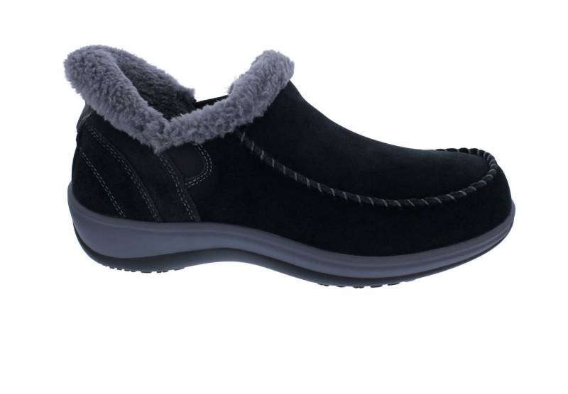 OrthoFeet OrthoFeet Lorin Black Handsfree Slip-In Damenslipper Warmfutter Slipper von OrthoFeet