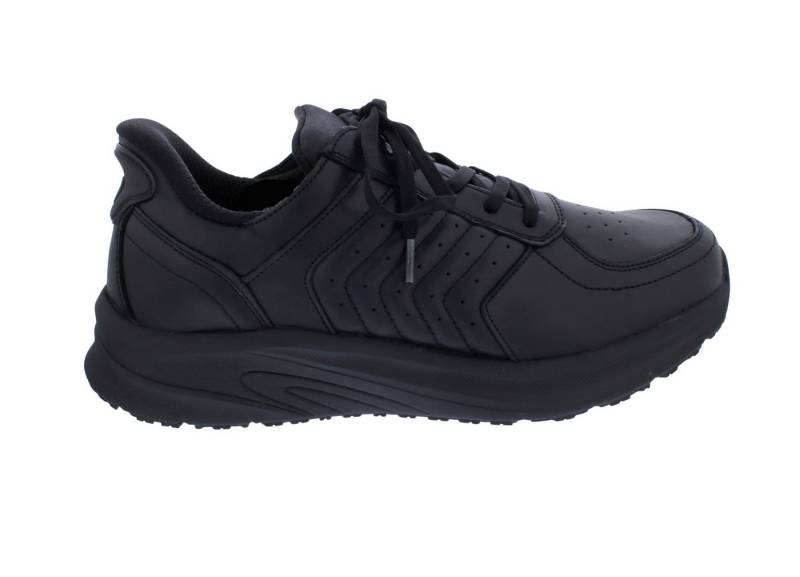 OrthoFeet OrthoFeet Navigate Handsfree Slip-In Herrenhalbschuh, Glattleder Black Schnürschuh von OrthoFeet