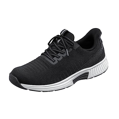 Orthofeeet Hands-Free Orthopädischer Damen Slip-in Sneaker Schwarz Kita, Größe 36.5 Weit von Orthofeet