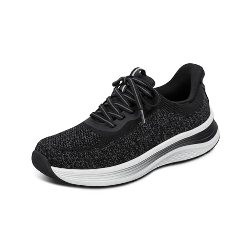 Orthofeet Hands-Free Orthopädischer Damen Slip-in Sneaker Schwarz Nira, Größe 37 Weit von Orthofeet