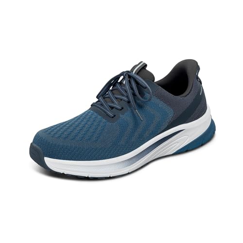 Orthofeet Hands-Free Orthopädischer Herren Slip-in Sneaker Blau Tilos, Größe 43 Weit von Orthofeet