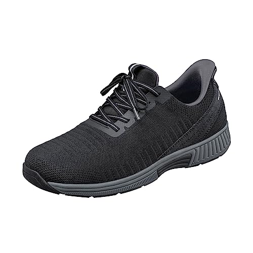 Orthofeet Hands-Free Orthopädischer Herren Slip-in Sneaker Schwarz Yari, Größe 41.5 Weit von Orthofeet