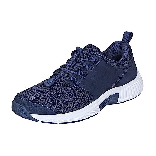 Orthofeet Orthopädischer Damen Sneaker Blau Francis, Größe 37.5 Weit von Orthofeet