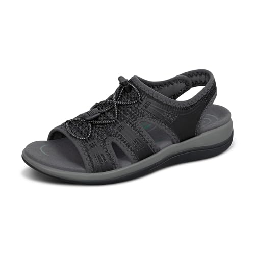 Orthofeet Damen orthopädischer Sandalen Style mit gewebtem Obermaterial in Schwarz Maui Sandale, Größe 37.5 Orthofeet Damen orthopädischer Sandalen Style mit gewebtem Obermaterial in Schwarz Maui Sandale, Größe 37.5 von Orthofeet