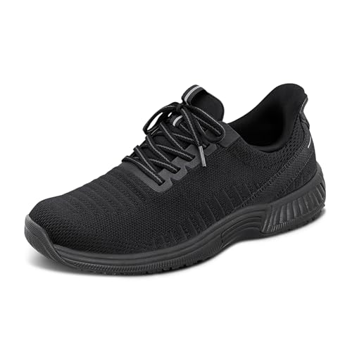 Orthofeet Hands-Free Orthopädischer Damen Slip-in Sneaker komplett schwarz Kita, Größe 41 Weit von Orthofeet