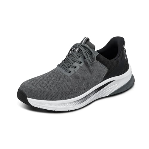 Orthofeet Hands-Free Orthopädischer Herren Slip-in Sneaker Grau Tilos, Größe 47 von Orthofeet