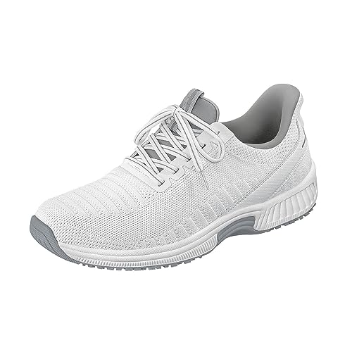 Orthofeet Hands-Free Orthopädischer Herren Slip-in Sneaker Weiß Yari, Größe 45 Weit von Orthofeet