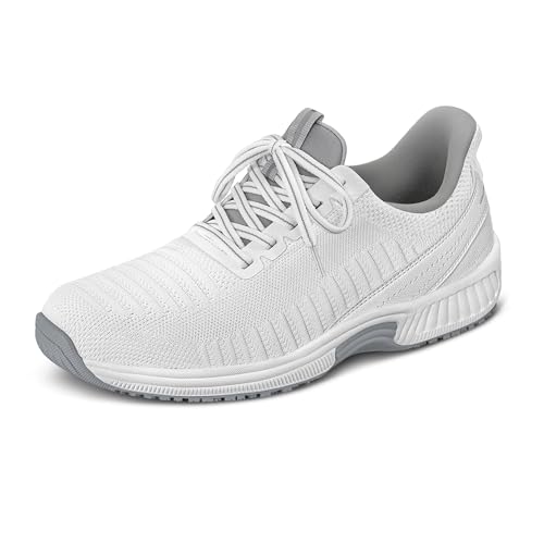 Orthofeet Hands-Free Orthopädischer Herren Slip-in Sneaker Weiß Yari, Größe 47 von Orthofeet