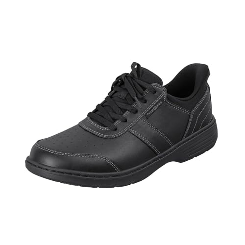 Orthofeet Herren orthopädischer Casual Style mit gewebten Obermaterial in Schwarz Pierre Hands Free Casual Sneaker, Größe 45 von Orthofeet