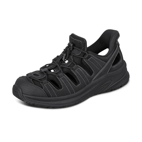 Orthofeet Men's Orthopedic Saturn Hands-Free Slip-On Sandals - Black, Size 42.5 Orthofeet Men's Orthopedic Saturn Hands-Free Slip-On Sandals - Black, Size 42.5 von Orthofeet