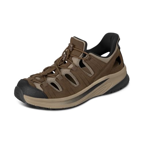 Orthofeet Men's Orthopedic Saturn Hands-Free Slip-On Sandals - Brown, Size 44 Orthofeet Men's Orthopedic Saturn Hands-Free Slip-On Sandals - Brown, Size 44 von Orthofeet