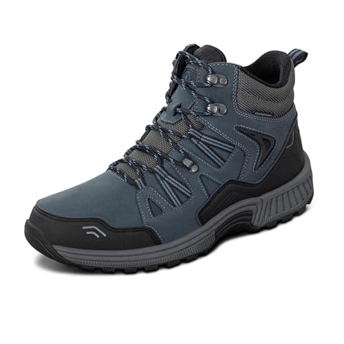 Orthofeet Orthopädischer Damen Outdoor-Boot Leder Blau Dakota, Größe 40.5 Weit von Orthofeet