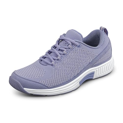 Orthofeet Orthopädischer Damen Sneaker Lavendel Coral, Größe 39.5 Weit von Orthofeet