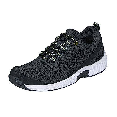 Orthofeet Orthopädischer Damen Sneaker Schwarz Coral, Größe 36.5 Weit von Orthofeet