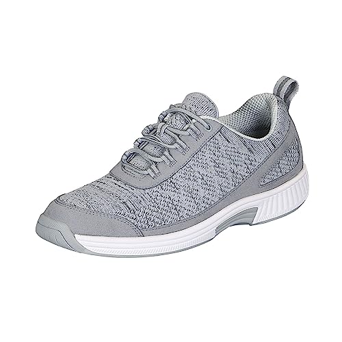 Orthofeet Orthopädischer Herren Sneaker Lava Grau, Größe 43.5 von Orthofeet