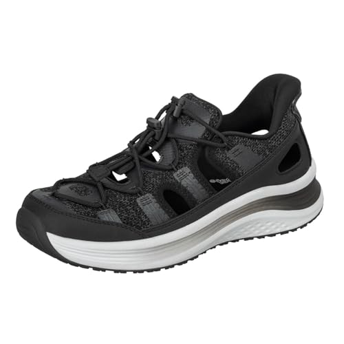 Orthofeet Women's Orthopedic Black Venus Sandals, Size 9.5 Wide von Orthofeet